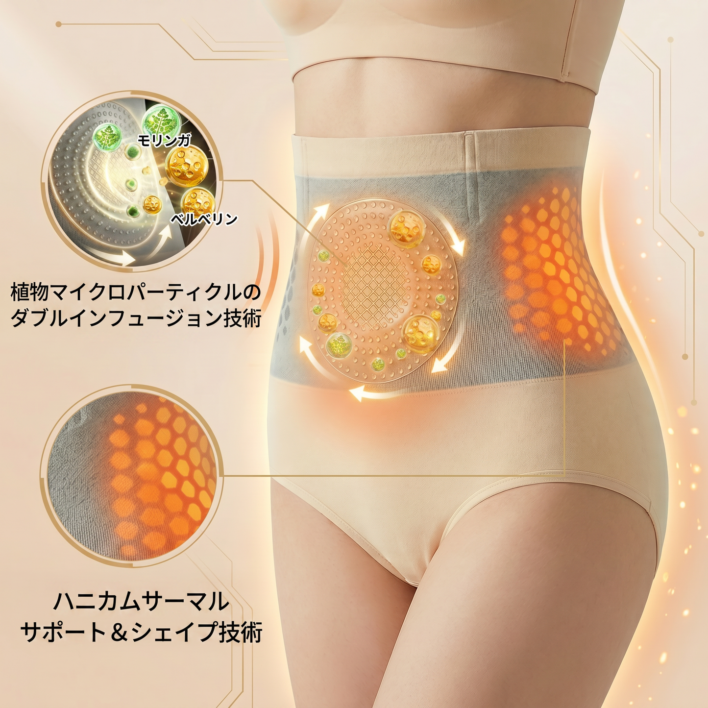 公式ブランドストア| 𝐏𝐀𝐔𝐑𝐀𝐉𝐔® 𝟐𝟎𝟐𝟔 モリンガ & ベルべリン 4IN1 微粒子シェイピング & 脂肪燃焼ショーツ