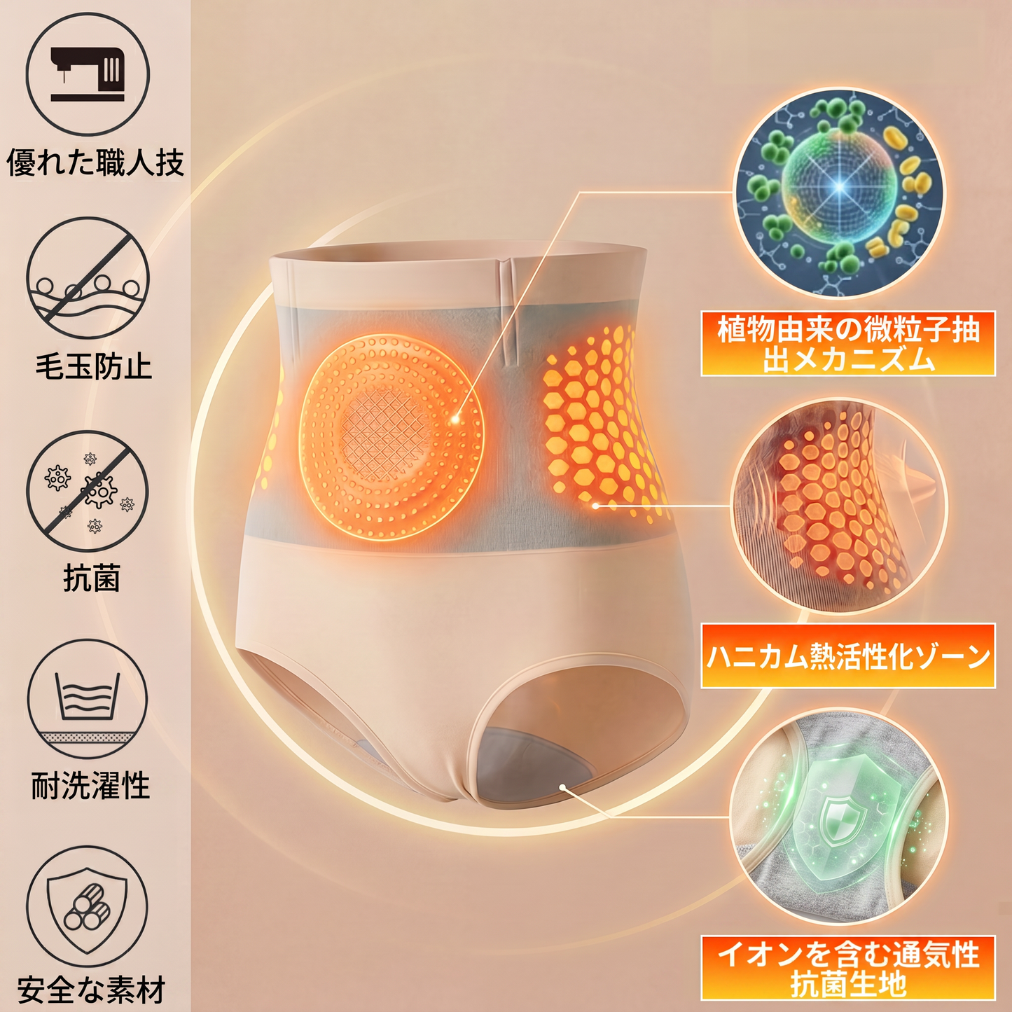 公式ブランドストア| 𝐏𝐀𝐔𝐑𝐀𝐉𝐔® 𝟐𝟎𝟐𝟔 モリンガ & ベルべリン 4IN1 微粒子シェイピング & 脂肪燃焼ショーツ